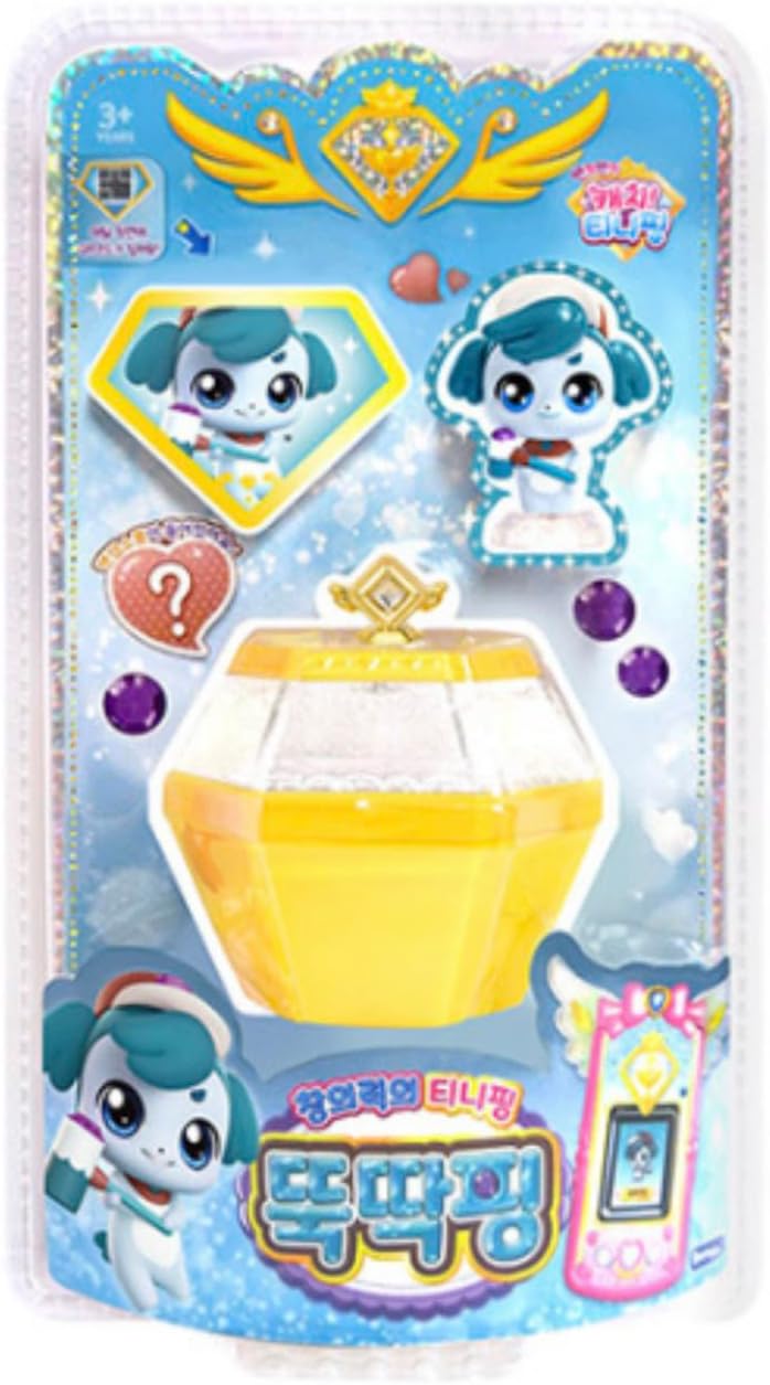 Catch Teenieping Sculptping Figure Set – Mini Character Collectible Display 똑딱핑