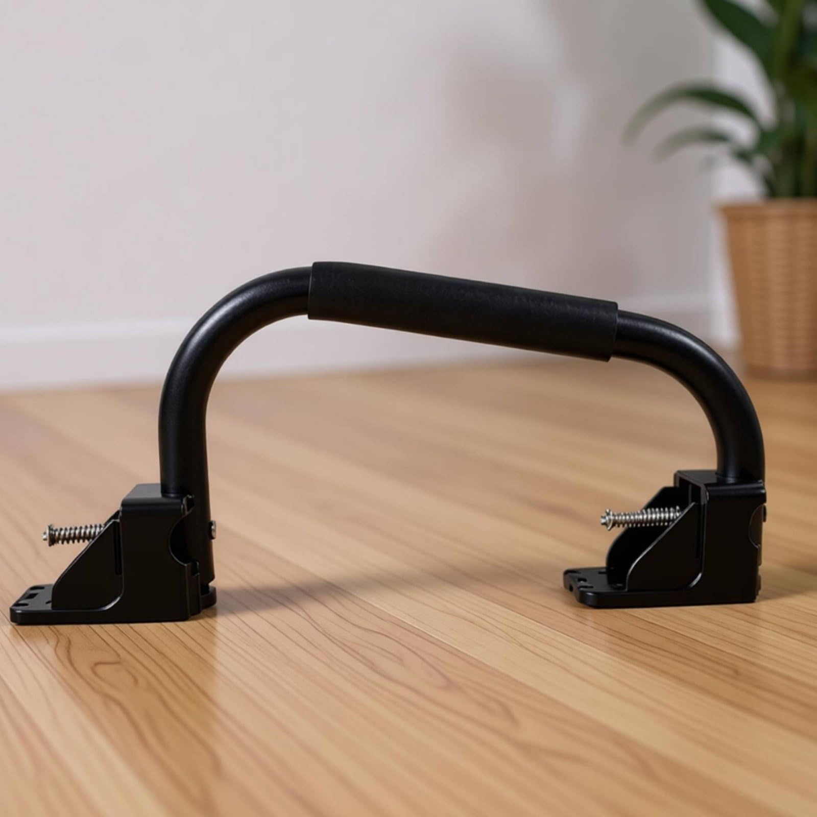 Manija Plegable para Vehículo Barra de Agarre Pasamanos de Puerta Asa de Apoyo Agarradera Plegable con Diseño Compacto y Ahorro de Espacio Aluminio, Negro, S
