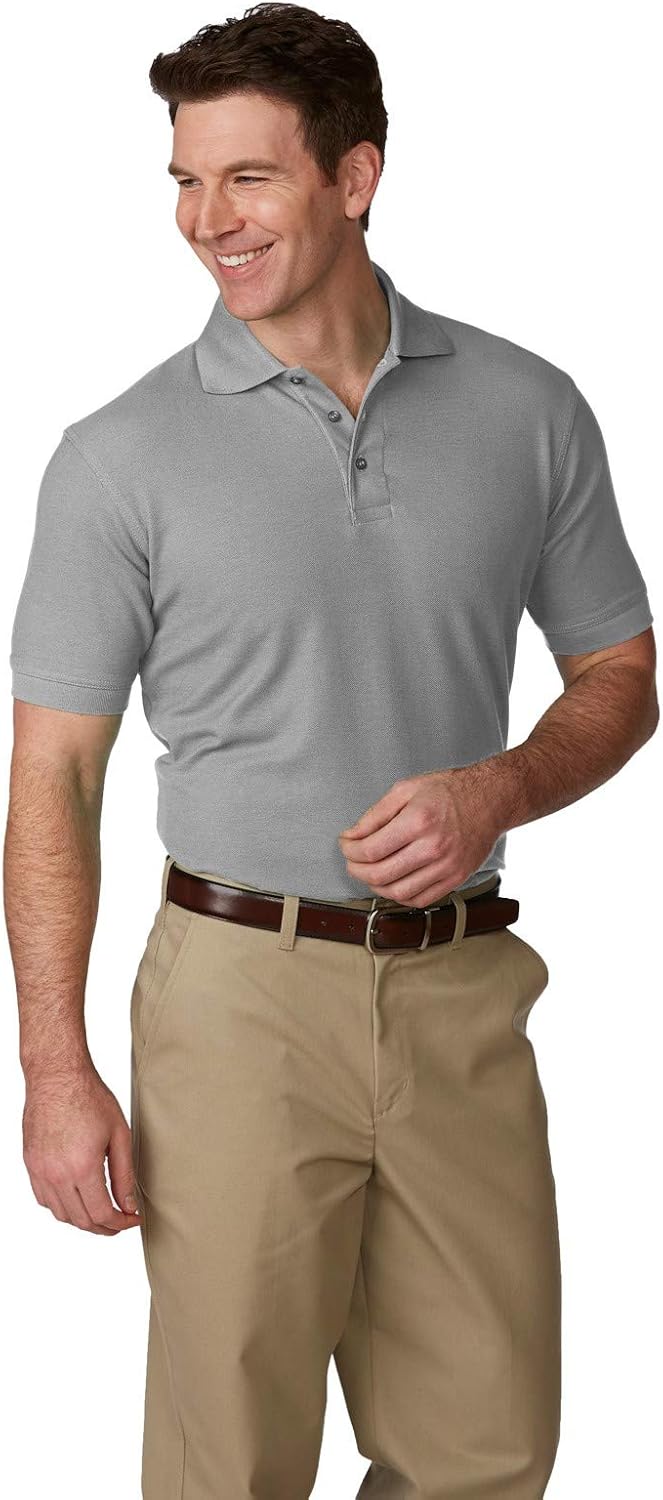 Averill's Sharper Uniforms Unisex Banded Cuff Short Sleeve Pique Knit Youth School Shirt
