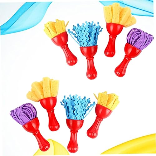 Miniatura 7 de EXCEART 8 unids pincel de acuarela pincel de esponja de dibujo DIY herramienta de pintura pincel graffiti material suministros de arte 4 piezas