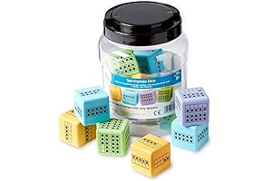 hand2mind 12 Foam Ten Frame Dice Set