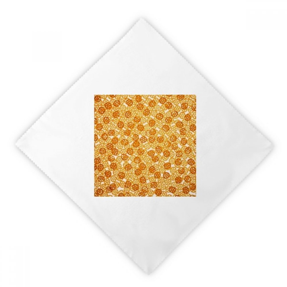 Servilletas de tela blancas de 2 piezas con diseño de rueda de snacks para cena y almuerzo