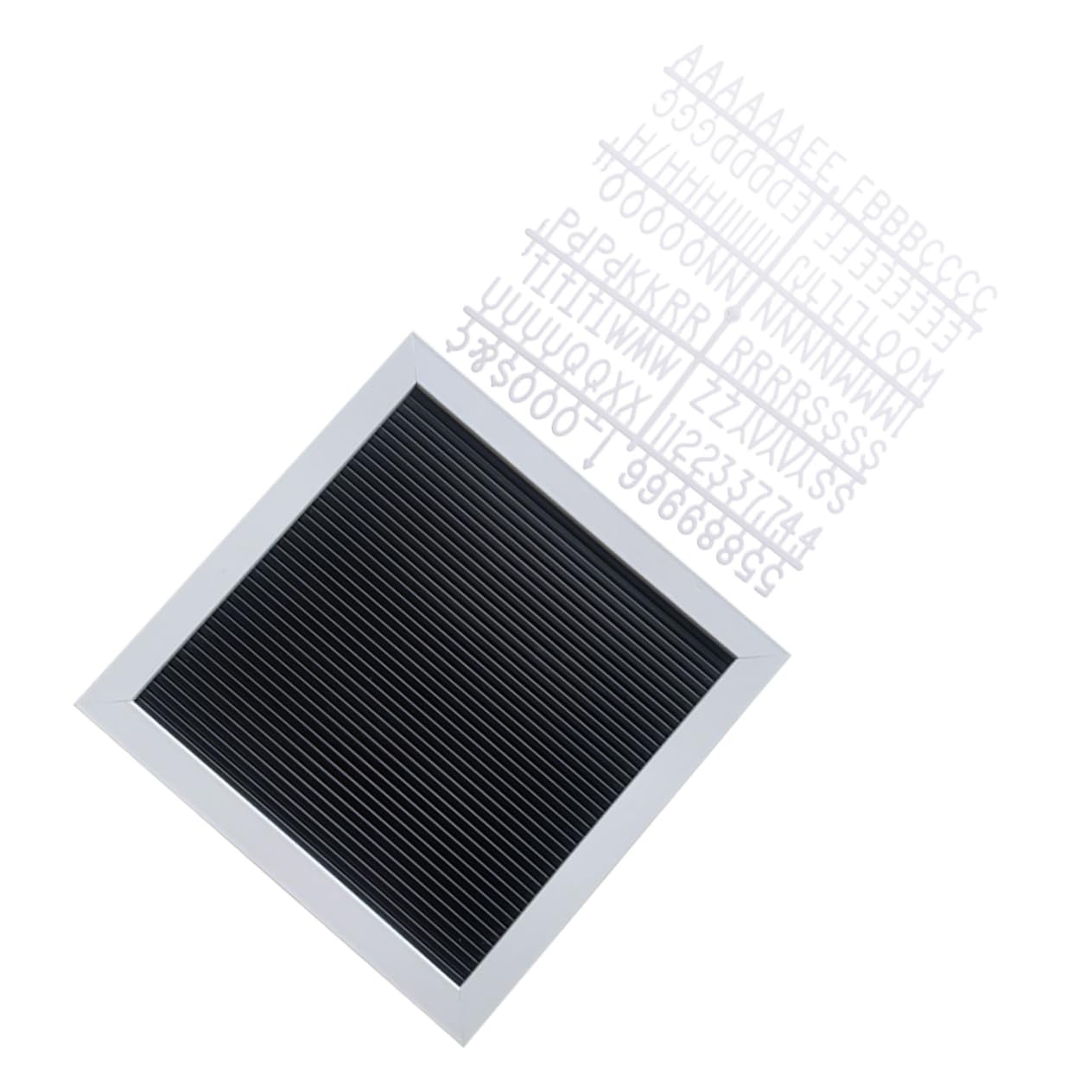 KALLORY Small Wooden Message Board Reusable Notice Board Framed Letters for Baby Announcements