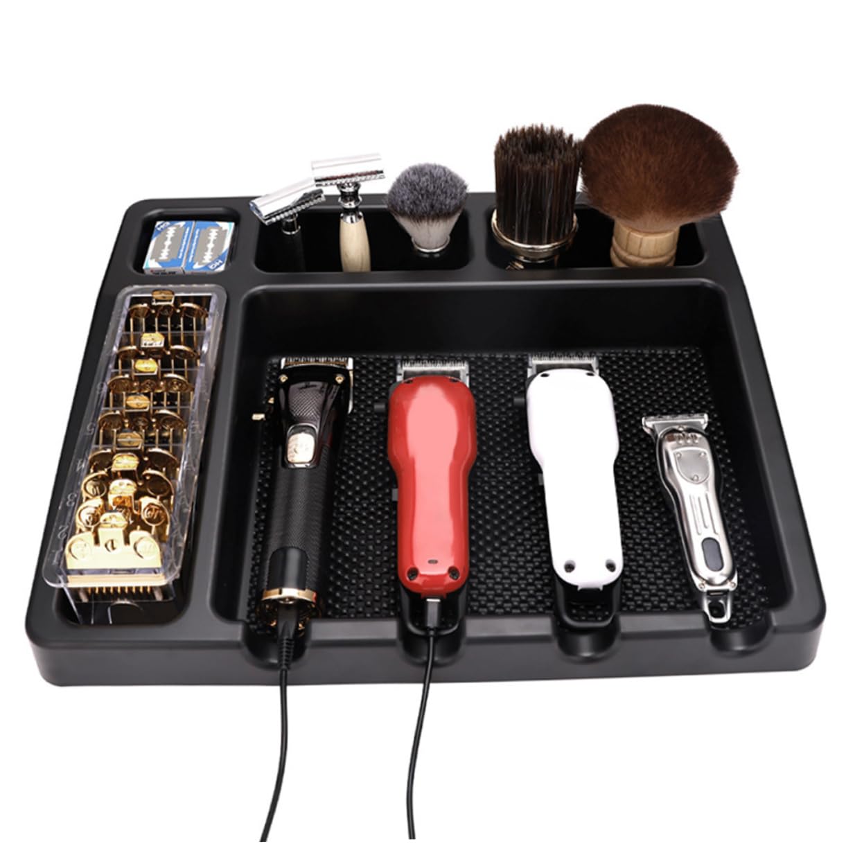 Porta Tosatrice da Salone Organizer Parrucchiere in Abs Nero