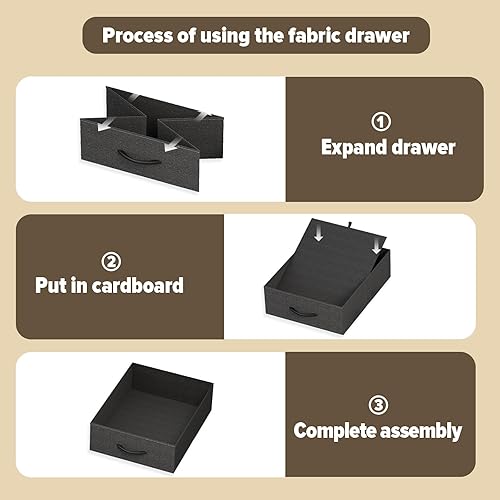 Miniatura 5 de WOHOMO Escritorio de computadora con 3 cajones, escritorio pequeño de tocador de 47.2 pulgadas con almacenamiento, escritorio de oficina en casa y