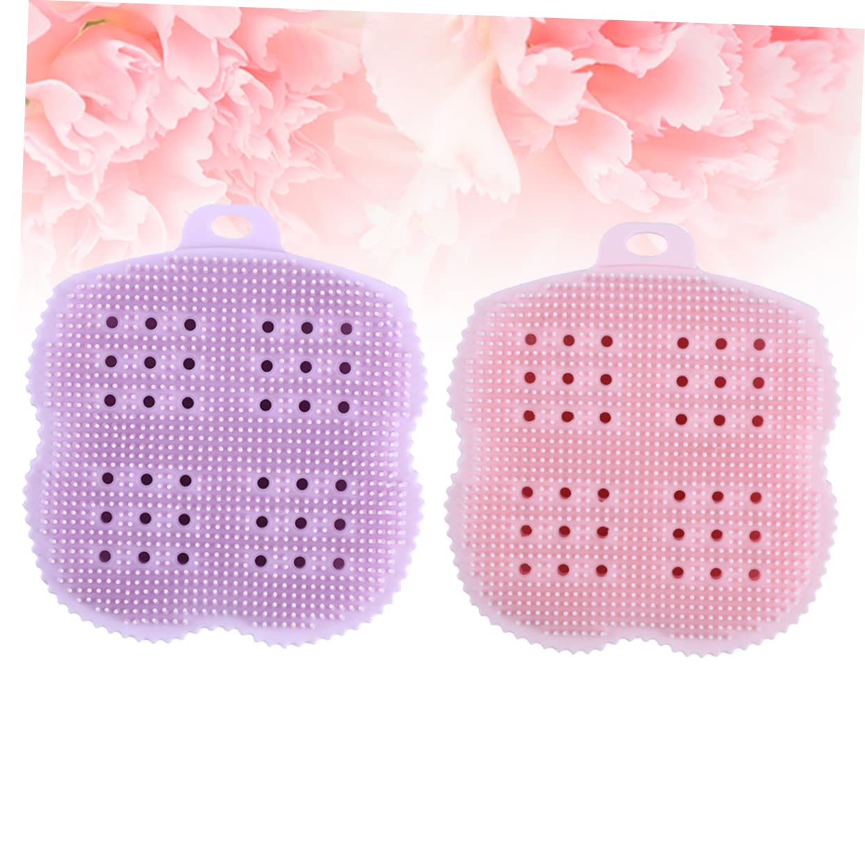 Healeved 6pezzi Spazzole Da Scrubber Esfoliante Per Corpo e Schiena Massaggio Rilassante Per Uomo e Donna Rosa