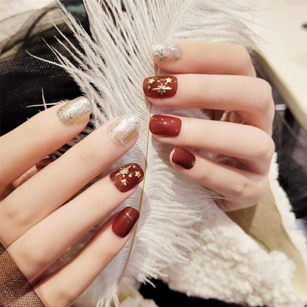 24個 マート 箱入りの新しいスタイルのプレデザインラウンドヘッドネイルのショートプレスウェアラブルフルカバー女の子用アクリルフェイクネイル 24個 マート 箱入りの新しいスタイルのプレデザインラウンドヘッドネイルのショートプレスウェアラブルフルカバー女の子用アクリルフェイクネイル