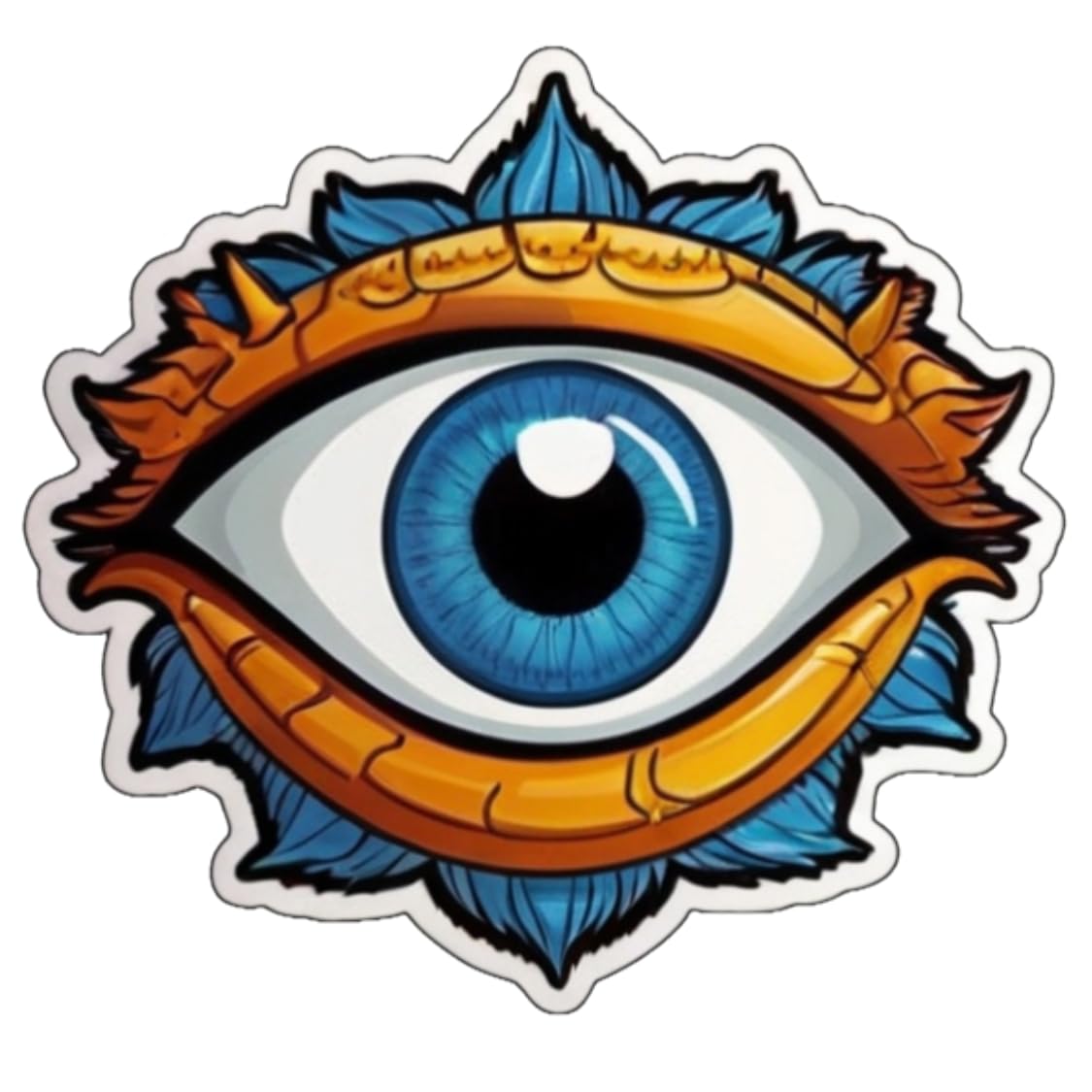 T& Sticker 3 Pcs Eye Stickers 3in, Gifts for Water Bottles,Eye Vinyls Stickers Decal Waterproof Bottles, Sticker for Kids Teen Laptop, Luggage