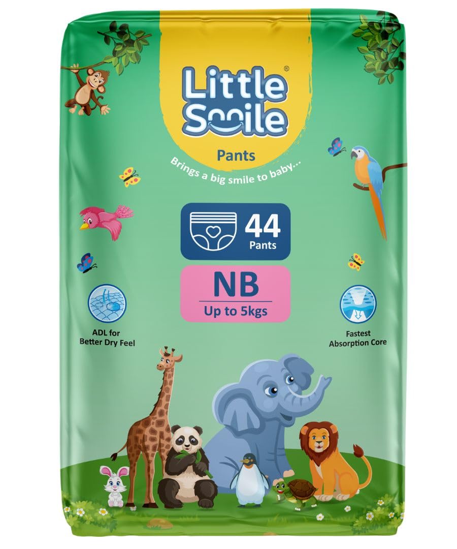 LITTLESMILE Baby Pants Extra Absorb Diapers - New Born -44 Pieces-image-33