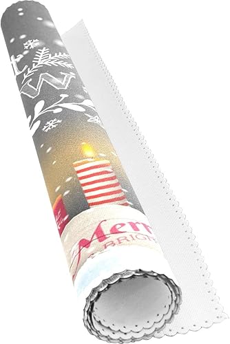 Miniatura 5 de Wamika - Manteles individuales de diseño de rayas, diseño de corazones y flores, antideslizantes, lavables, resistentes al calor, para cocina,