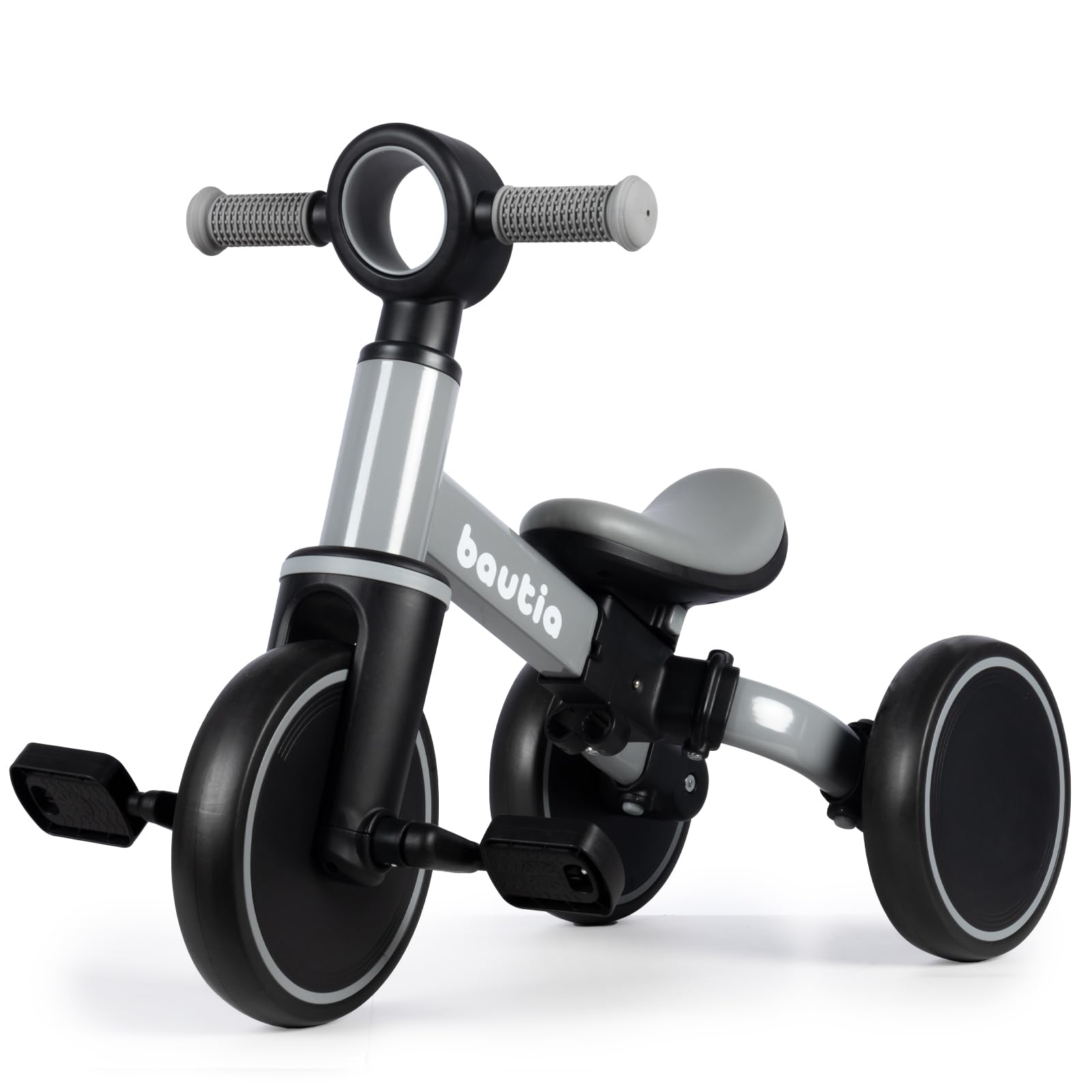 Photo 1 of BAUTIA Tricycle for Toddlers 1-3, 4 in 1 Baby Balance Bike 1 2 Year Old Boy Girl Gift, Kids Bicycle Toy with Removable Pedals