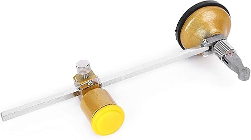 Miniatura 3 de Cortador de vidrio, cortador de círculo de vidrio de rotación de 360°, brújula de 15.7 in de diámetro, herramienta ajustable para cortar agujeros de