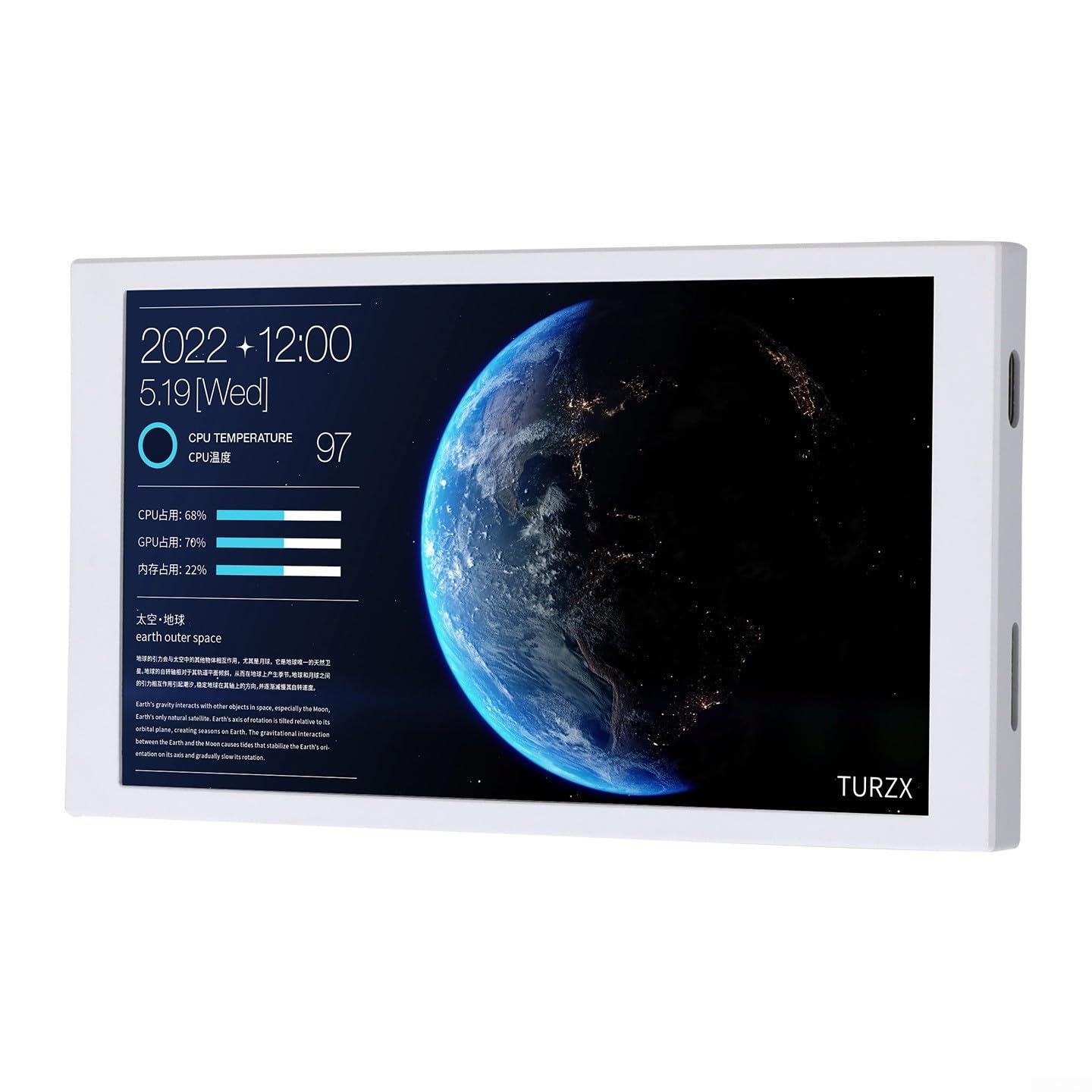5.2 Zoll IPS Portable Display 1280x720 für usb-c 5.2 Zoll IPS(White)