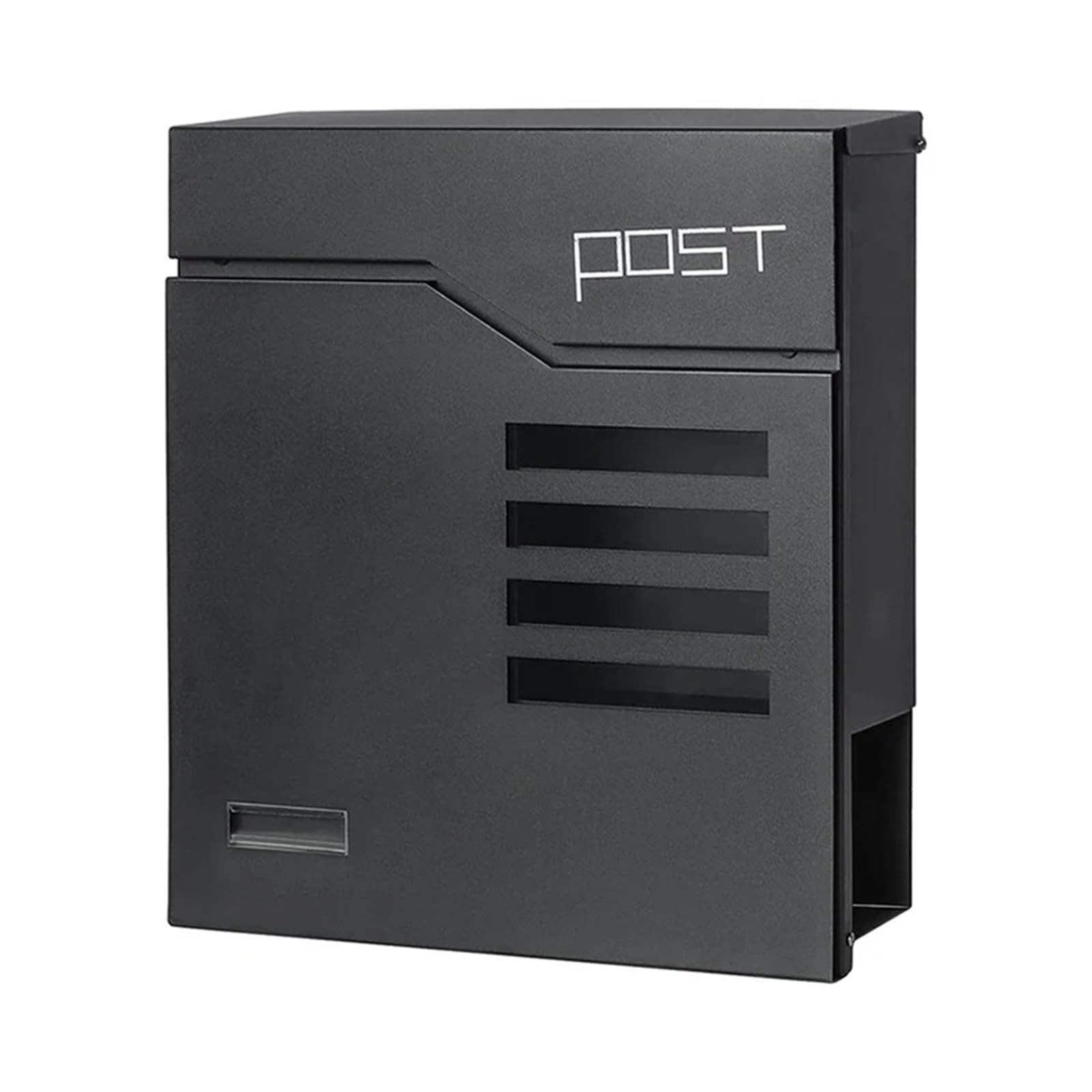 Mailbox Outdoor Mailbox Post Box With Newspaper Compartment Key Wall-Mounted for Home