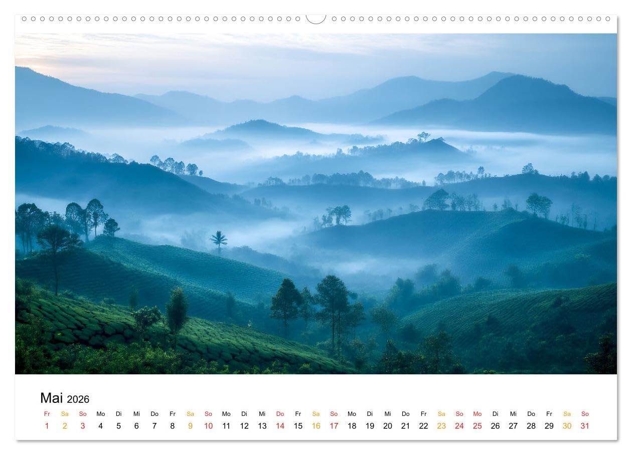 Mystischer Nebel (hochwertiger Premium Wandkalender 2026 DIN A2 quer), Kunstdruck in Hochglanz: Lassen Sie sich von der Poesie der Natur verzaubern. (CALVENDO Natur)