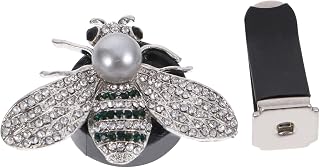 Wakauto 1 Conjunto De Cristal Aromaterapia Clipes De Ventilação Cristais Decoração Ventilação Perfume Metal Strass Abelha Charme Cristal Strass Aromaterapia Abelha Cristal Pérola