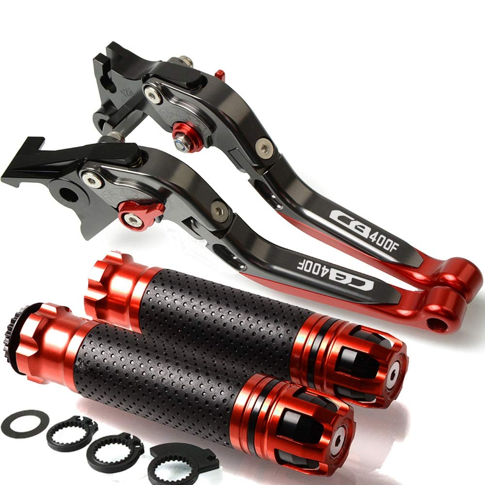 Leva Della Frizione Del Freno Maniglia Freno Del Motociclo CNC Motorcycle Regolabile Maniglia Della Frizione Leva Freno Per Hon & da CB400F 1989 1990 1991 CB 400F (Color : I)