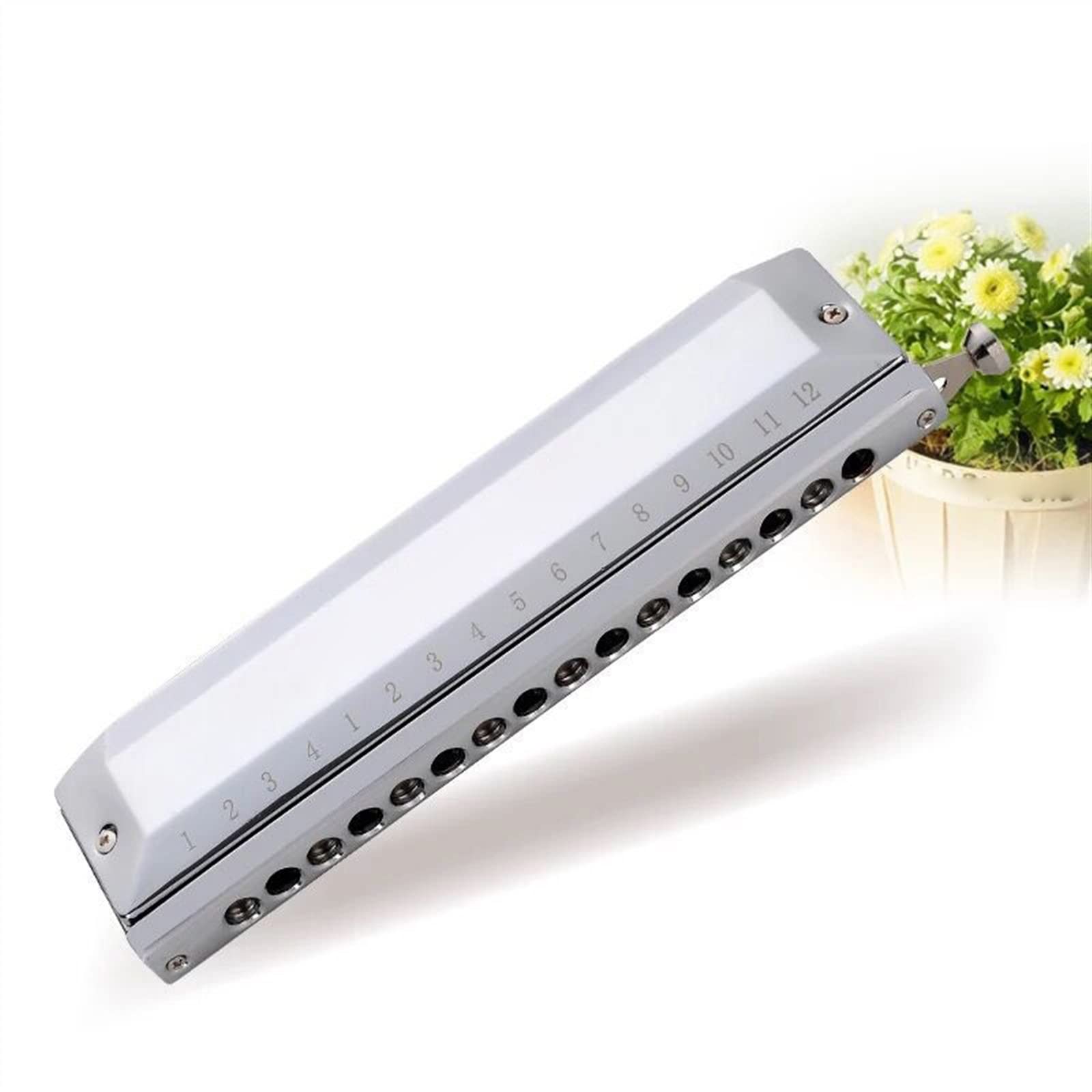 Harmonijka 16 Otworów 64 Tony Instrument Ustny Klucz C Profesjonalne Chromatyczne Instrumenty Muzyczne Harmonijka Dla Początkujących
