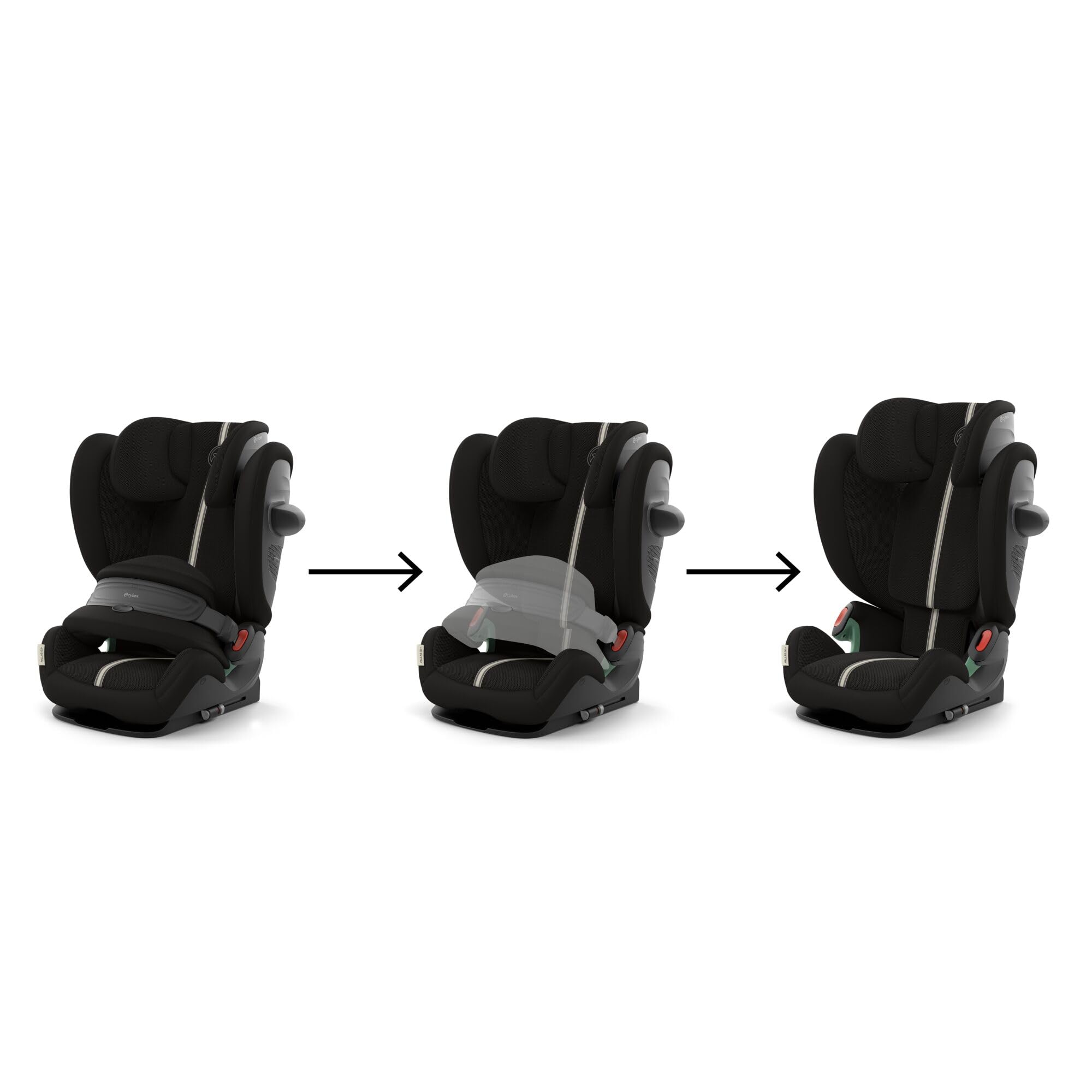 CYBEX Gold Pallas G3 i-Size Plus Seggiolino Auto, 76 - 150 cm, da circa 15 mesi a circa 12 anni (da circa 9 a 50 kg), Moon Black