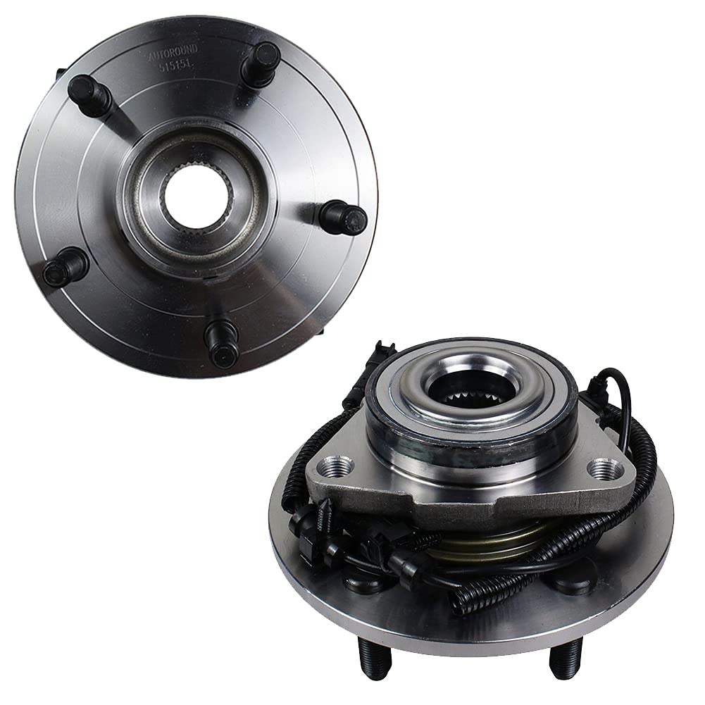 Photo 1 of Autoround 515151 [2 Pack] Front Wheel Hub and Bearing Assembly Compatible with Dodge Ram 1500 2012-2018, Ram 1500 Classic 2019, for Both Driver Passenger Side, 5 Lug w/ABS