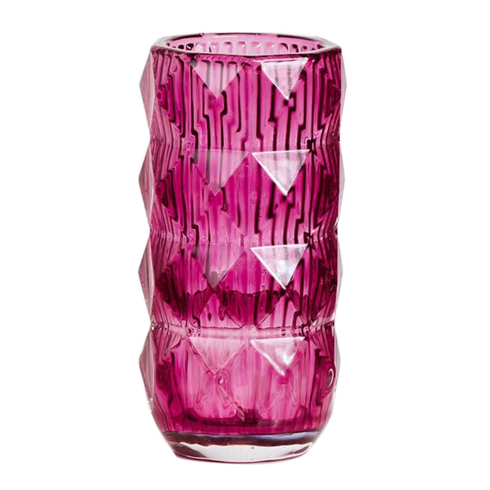 Vase en Cristal de Verre Luxueux Soufflé à la Main Décoration Élégante de Salon