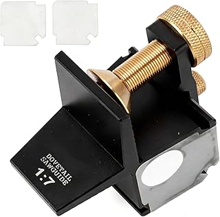 Schwalbenschwanz-Schablone 1:7 magnetisch, Zinkenlehre Aluminium, Dovetail Jig Sägeführung für präzise Holzverbindungen in der Holzbearbeitung