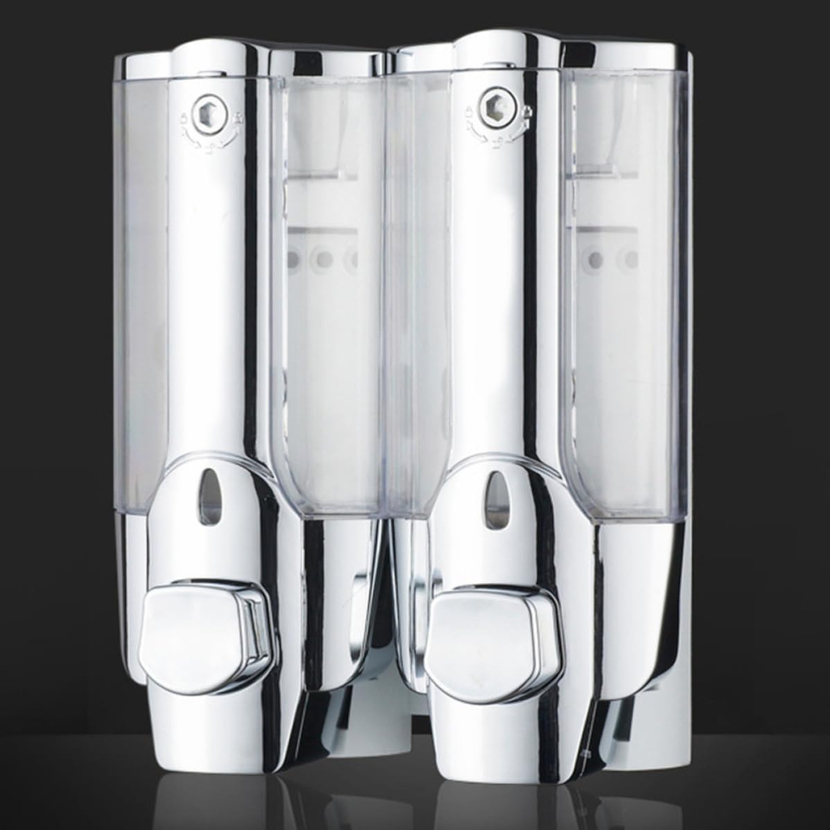 Soap Dispenser Manual Double Head Wall Mounted ABS 380ml image 4