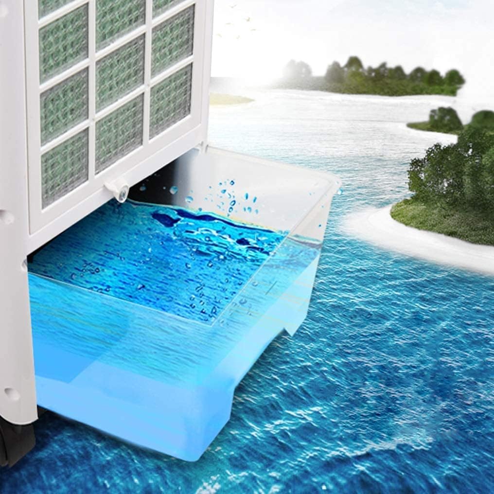 Evaporative Coolers Portable Air Conditioning Unit Cooler with Remote Control and Purifier Humidifier 3 Fan Speeds with Oscillation Function for Home Or Office Use