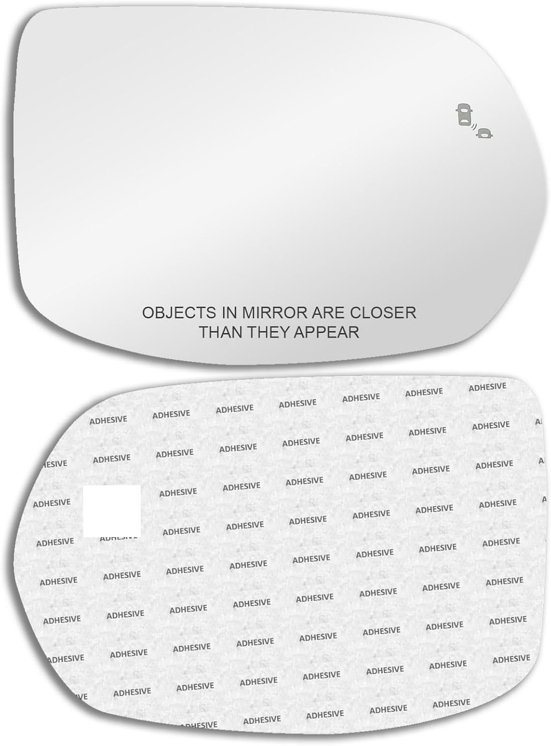 Replacement Blind Spot Mirror Glass with Full Size Adhesive for 2017-2022 HONDA CR-V Passenger Side View Right RH