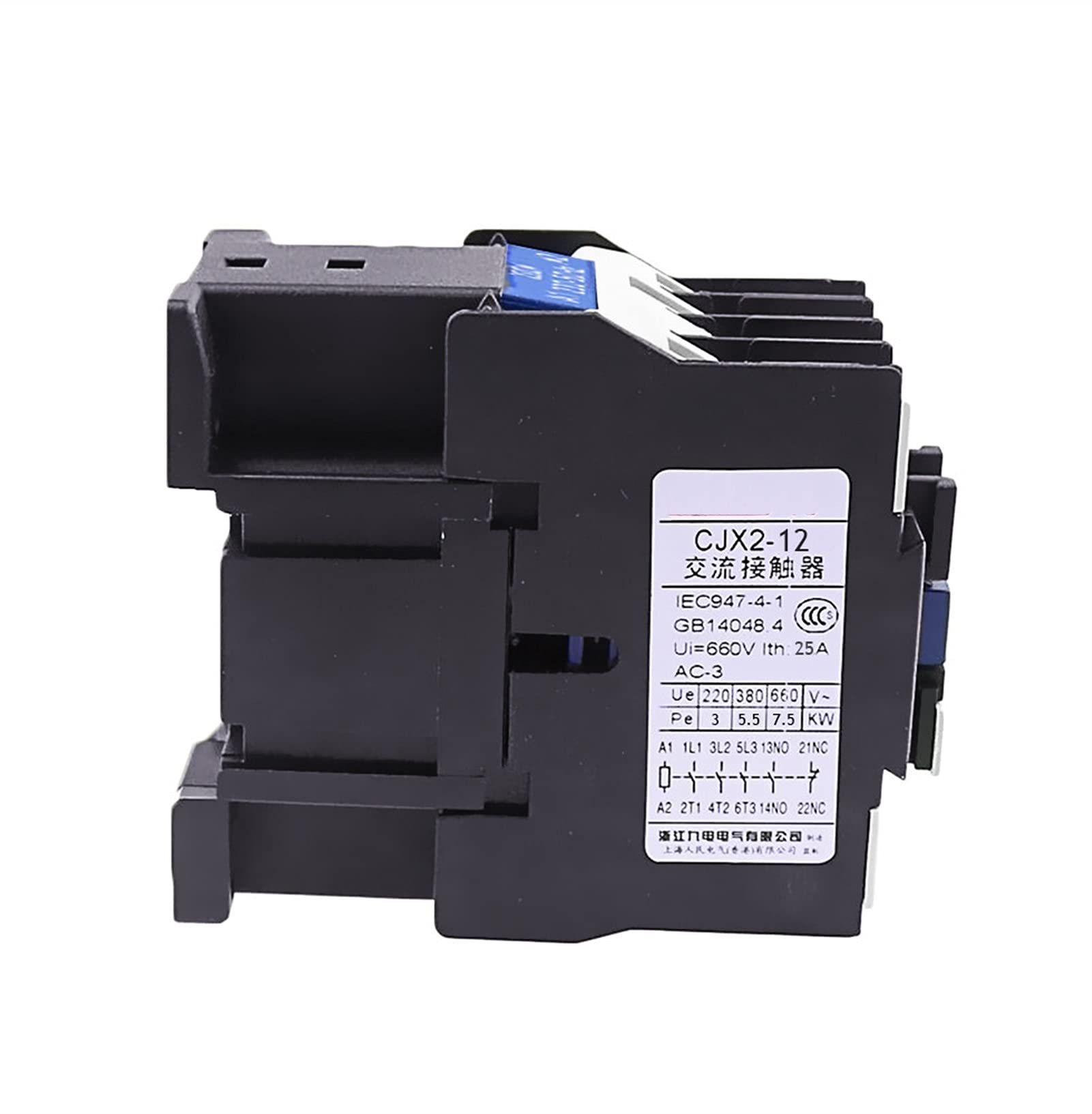 Relé de Arranque electrónico, contactor CJX2-1210, Voltaje CA 25A, LC1-D Opcional, 24V, 36V, 48V, 110V, 220V, 380V, reemplazo relé(Ac220v)