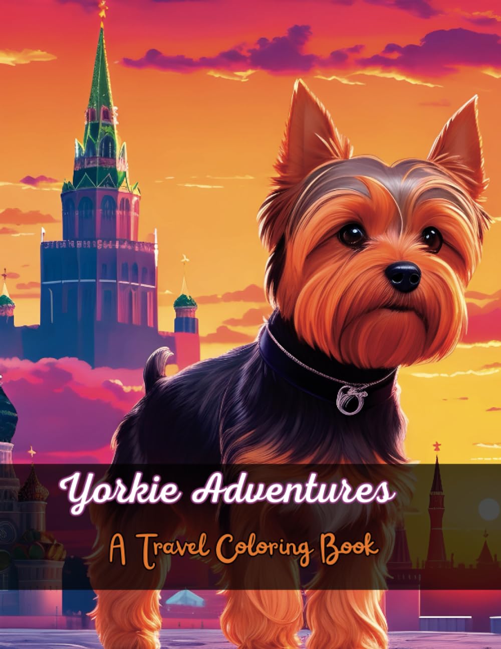 Yorkie Adventures Travel Coloring Book pour occuper intelligemment les enfants