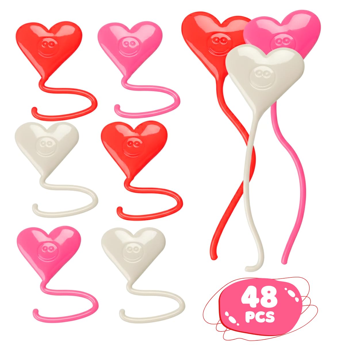 Amazon.com: ArtCreativity 48 PCS Sticky Heart Strings