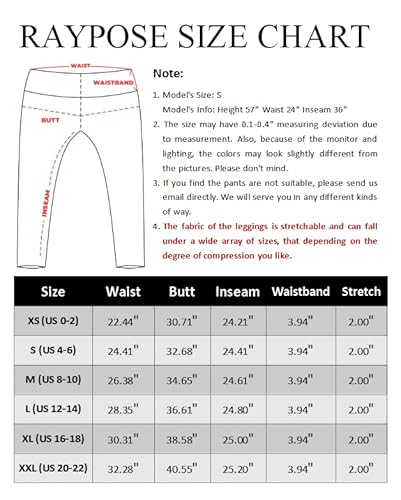 Raypose Workout Leggings For Women With Pockets Tummy Control Plus Size Running High Waisted Yoga Pants Cycling Gym Purple Circle Flower-M #TOP6