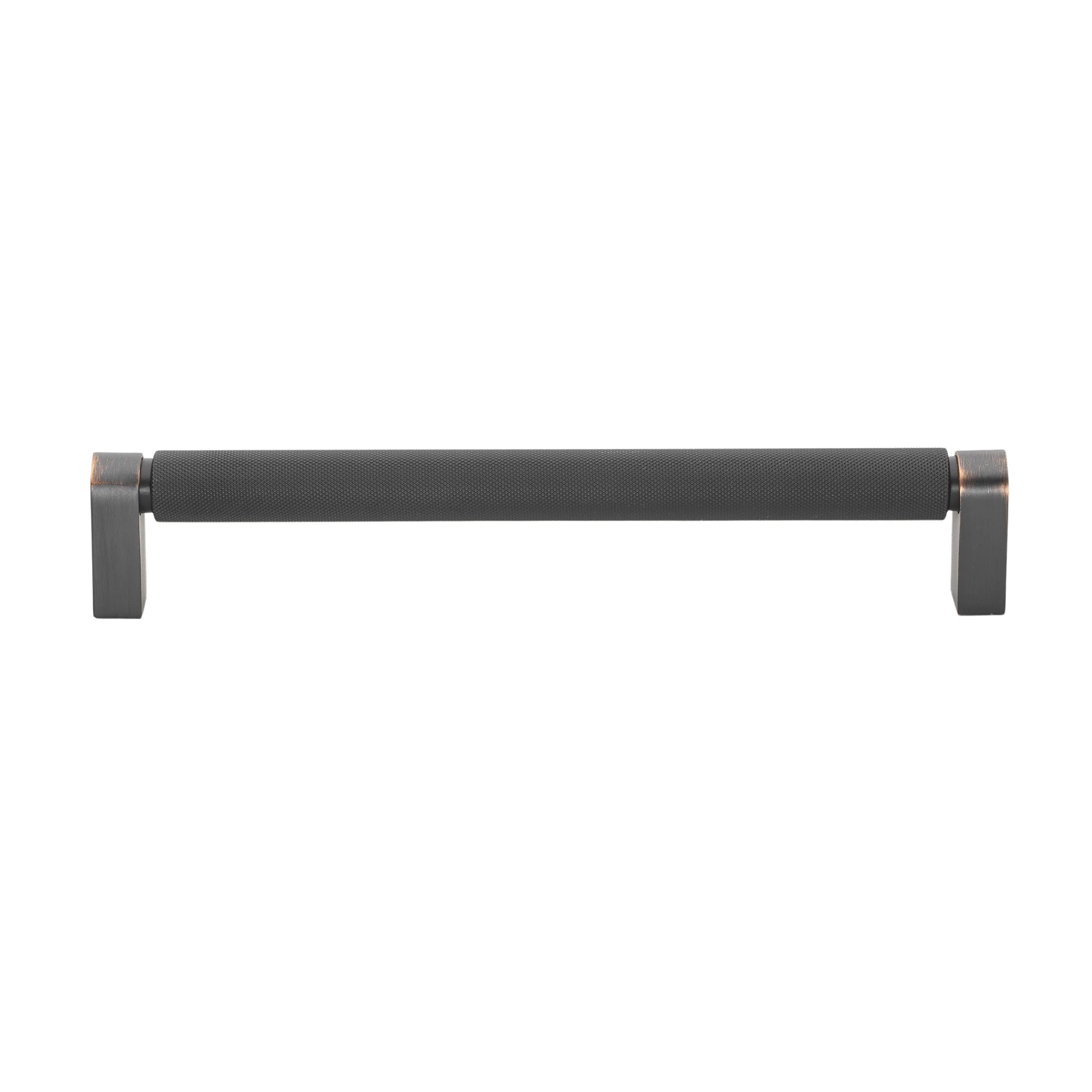 Tirador para gabinetes GlideRite 4788 de barra maciza moleteada de 7.5 pulgadas de longitud