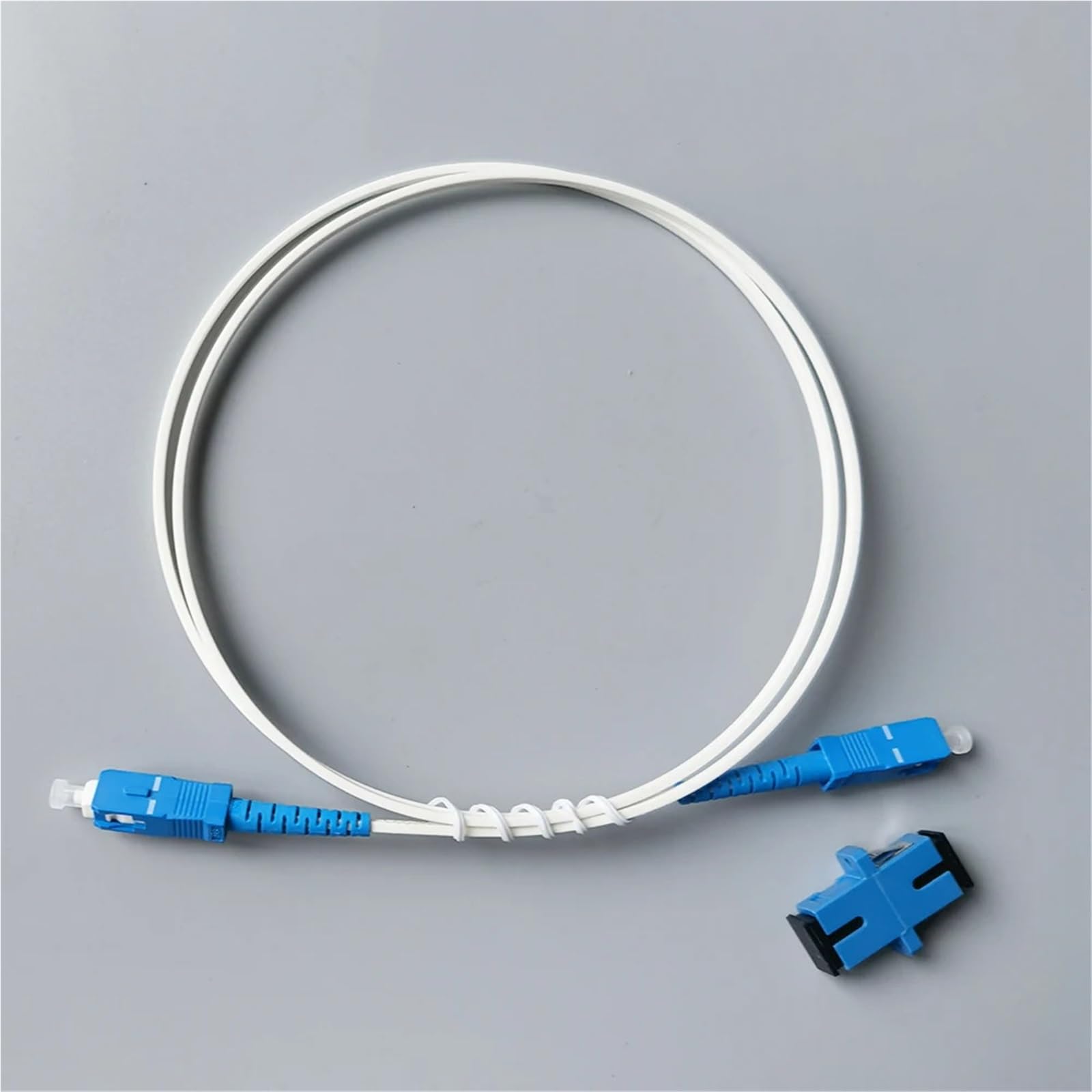 Kabel światłowodowy — przewód światłowodowy Kabel światłowodowy Simplex jednomodowy FTTH do wnętrz SC/UPC do SC/UPC 1m/2m do Internetu(1MUPC With Adapter)
