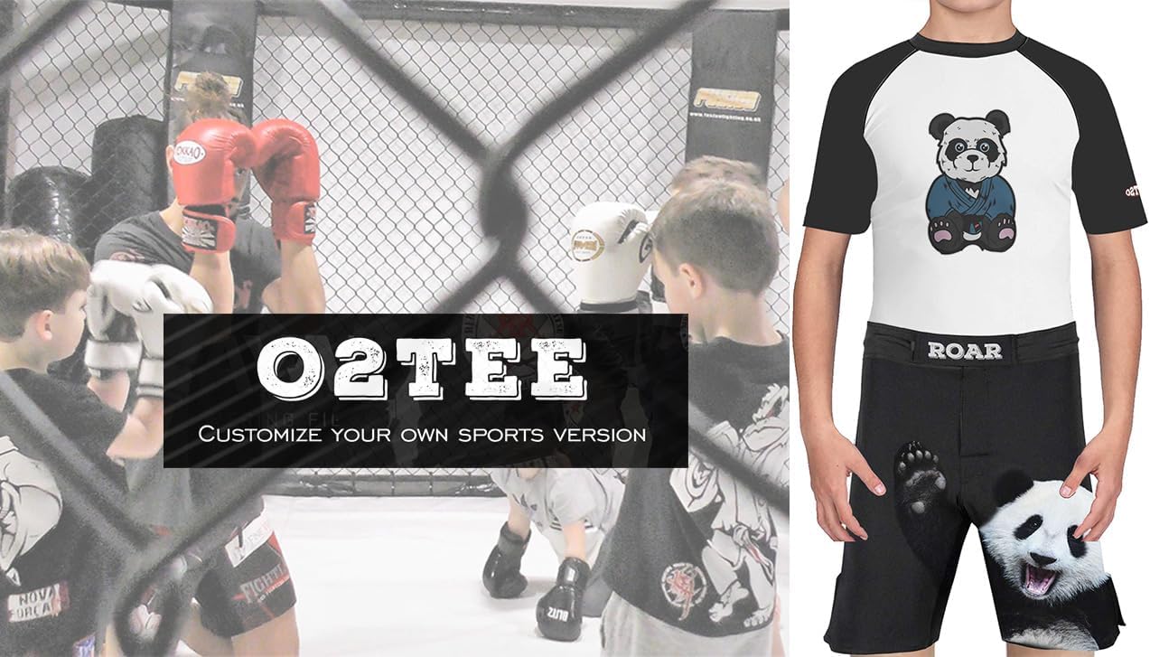 O2TEE Custom Personalized MMA Fight Shorts BJJ No Gi Grappling Jiu Jitsu Pants