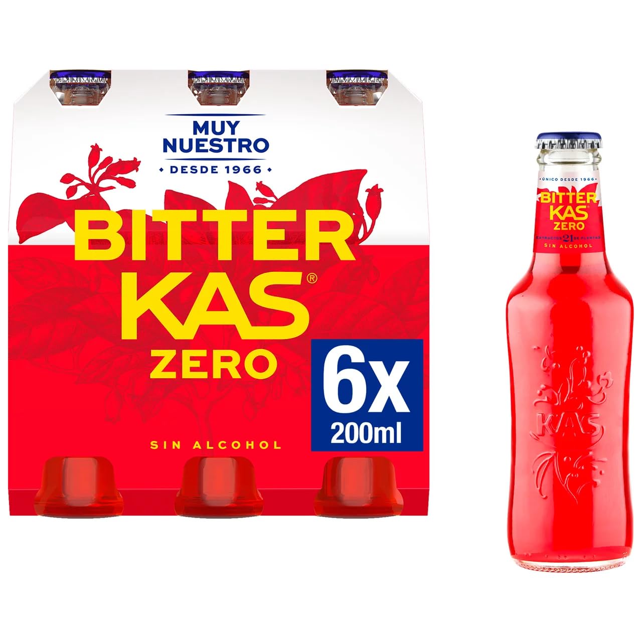 Alkoholfreies Bitter Getränk ohne Zucker spanische 6x25 cl Pack