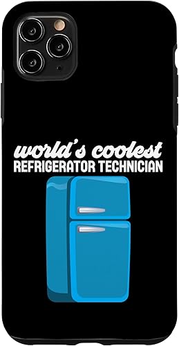 Funda para iPhone 11 Pro Max World Coolest Refrigerator Tech Limpia tu refrigerador Day