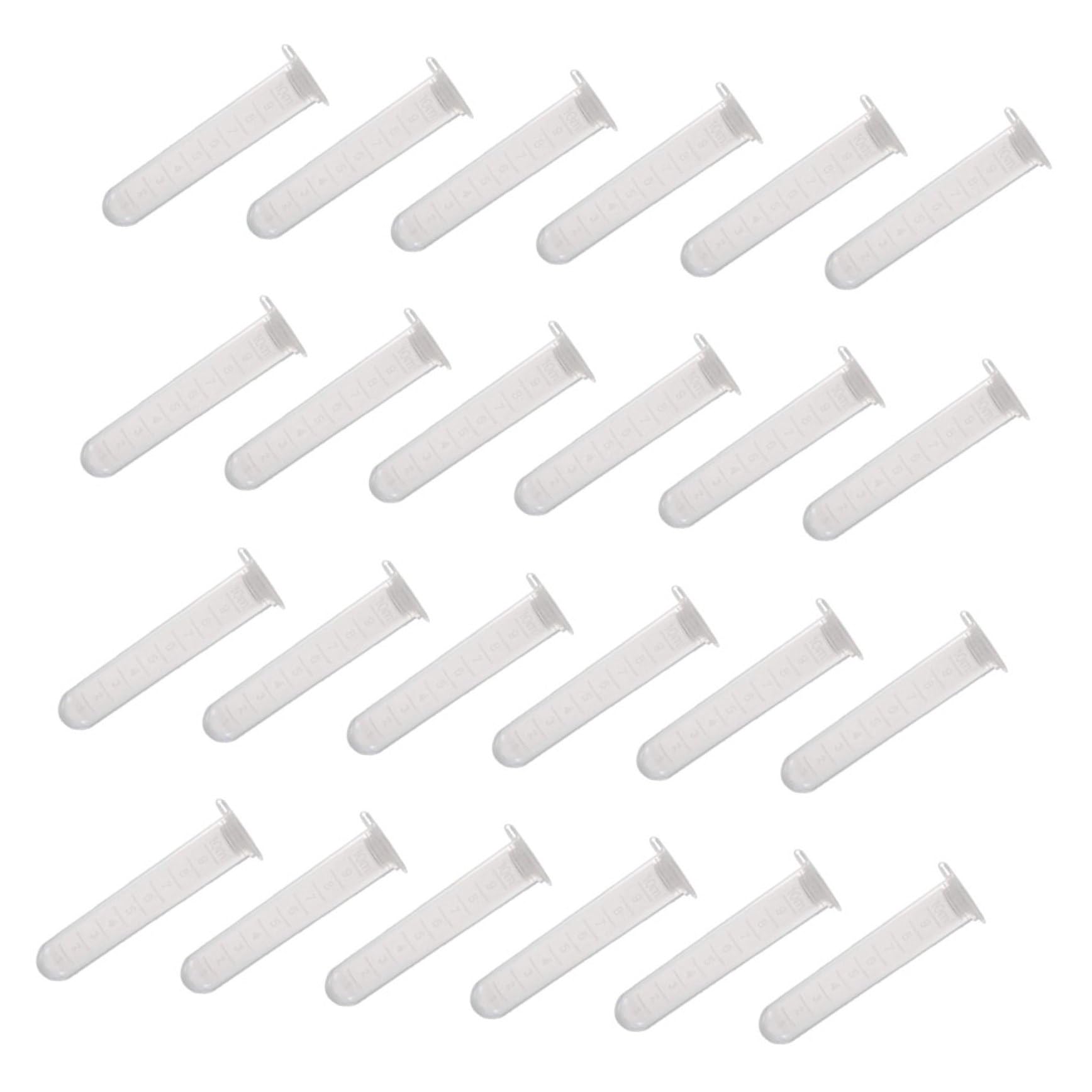 FRCOLOR Provette per Centrifuga da 10 Ml Tappo Set da 200 Pezzi Plastica Trasparente Fondo Tondo e Scala Graduata per Laboratorio Scientifico e Analisi Biochimiche