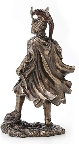 Miniatura 3 de Veronese Design Estatua de guerrero griego romano de Alexander The Great de 12 pulgadas con acabado de bronce antiguo