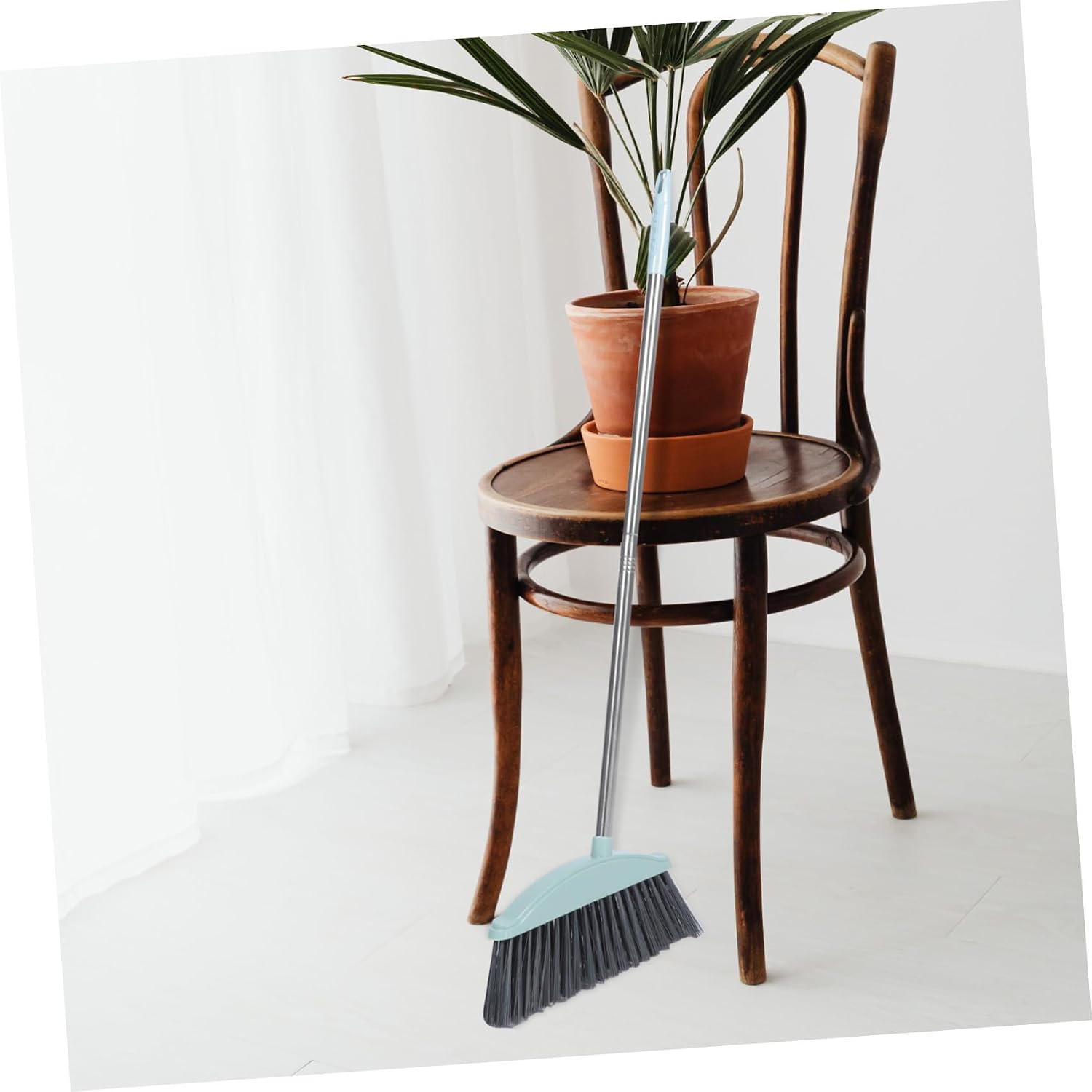 KALLORY Heavy Duty Broom Long Handle Broom Outdoor Indoor Broom Angle Broom Sweeping Brooms Sweeper Floor Cleaning Broom for Garage Patio Garden House Kitchen