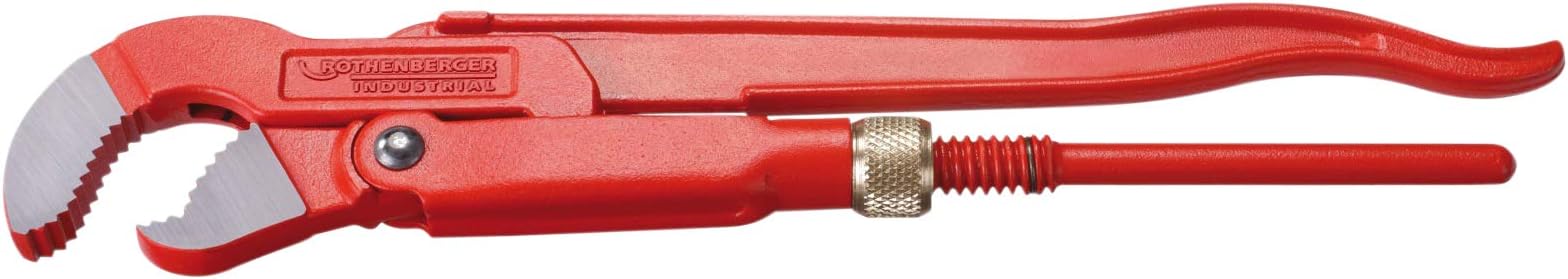 RothenbergerIndustrial 070657E Corner Pipe Wrench 45 ° Super S 1 1/2, Diameter 48 mm