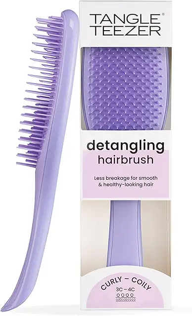 Cepillo Tangle Teezer Desenredante para Cabello Rizado 3C-4C - Violeta Pasión