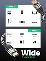 Southlight HDMI 2.1 Kábel 0,5m - 8K@60Hz, 4K@120Hz, 48Gbps Ultra Nagysebességű, eARC, HDR - Kompatibilis PS5, Xbox, TV, Soundbar Eszközökkel 3