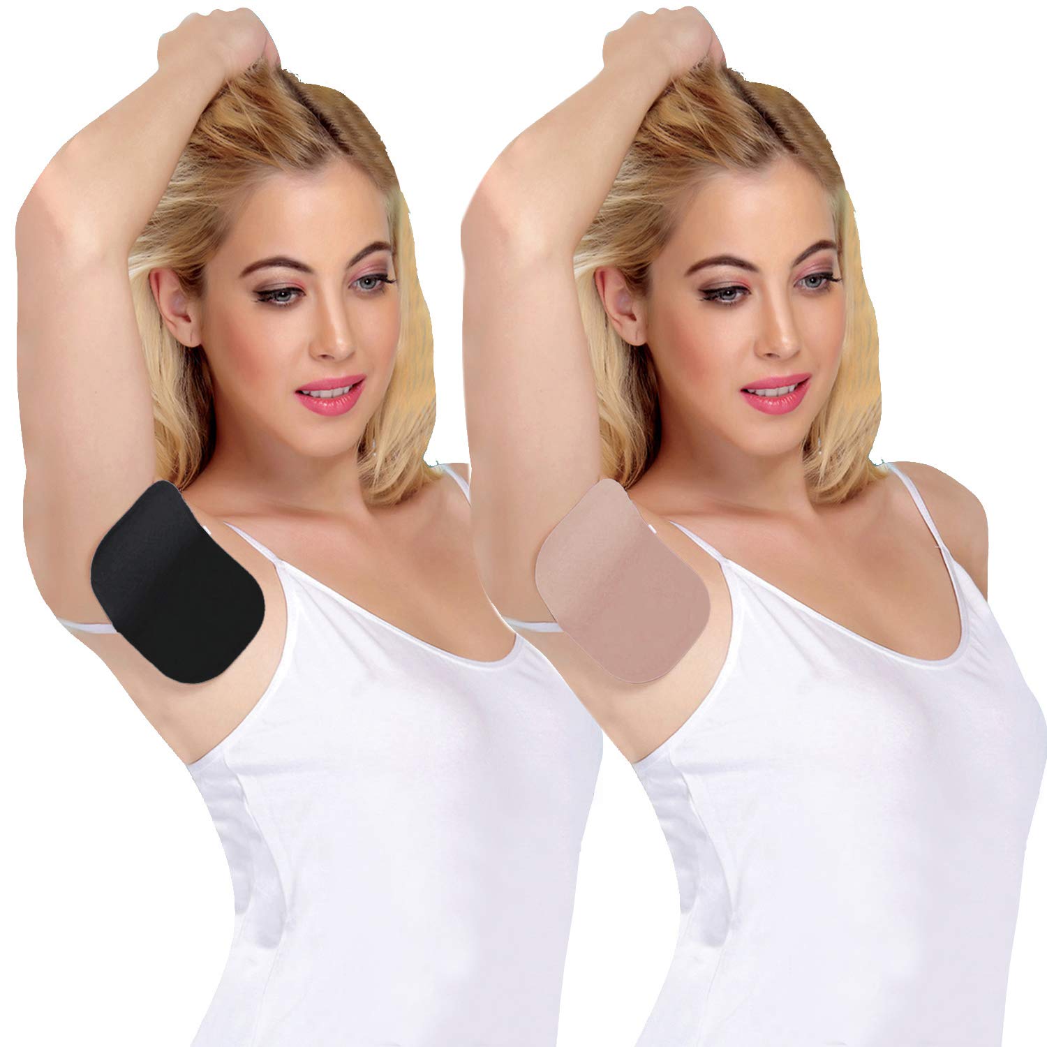 Biyu Being With You Soft 7 Times Reusable Underarm Sweat Pad Armpads For Women and Girls (Free Size, Black, Fawn) -Set of 4-image-47