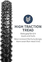 Vista 2 de YUNSCM 2 neumáticos de bicicleta de 16 pulgadas de 16 x 1.95/53-305 y 16 pulgadas, válvulas Schrader compatibles con neumáticos y tubos de bicicleta