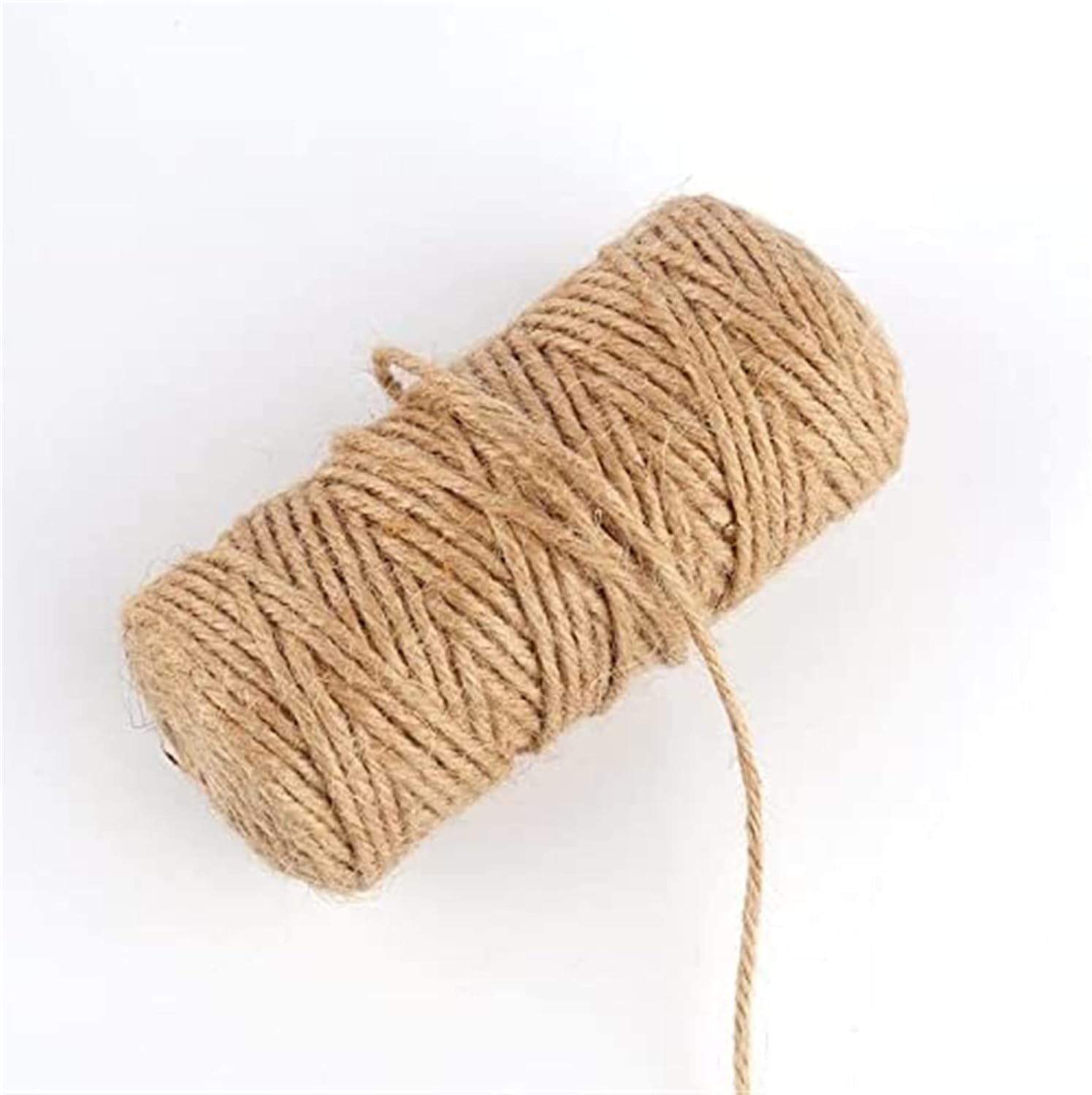 twine,string, String 1Roll 50/100m Natural Jute Hemp Rope Home Decoration Retro Style DIY Craft Cord Decorative Rope 1/1.5/2/3/4 Mm Diameter Handmade Jute Rope (Color : 3mm 50m) (Color : 4mm 50m)(1.5m