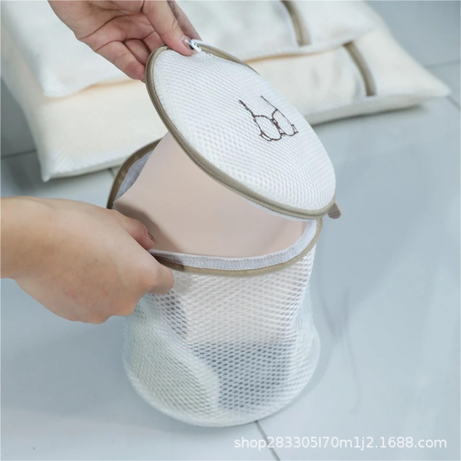 Juego de 6 bolsas lavandería malla con cremallera, ideales for prendas delicadas, lencería, viajes y organización. Reutilizables lavables a máquina Para Tenis
