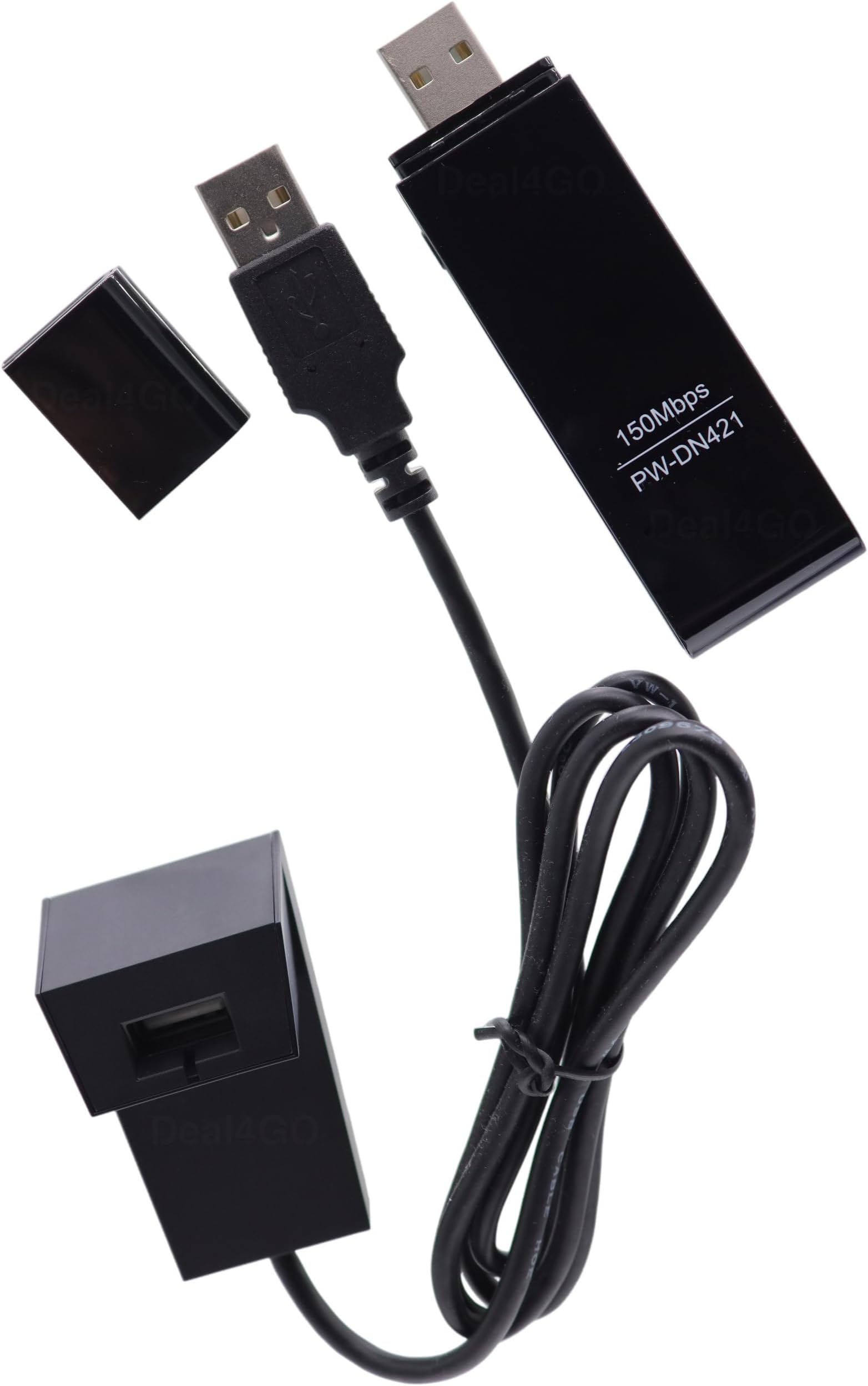 Deal4GO 2.4GHz 802.11n 150Mbps AR9271 USB WiFi Wireless Adapter w/USB HUB for Atheros AR9271 Kali Linux/Ubuntu/Centos/Windows