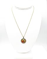 Vista 19 de SIFRIMANIA Cadena de medalla religiosa católica chapada en oro para niños y mujeres